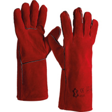 PAIRE GANTS SOUDEUR ROUGE T.10 DOUBLE EPAISSEUR